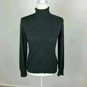 Tribal Dark Grey Turtleneck Sweater Size M